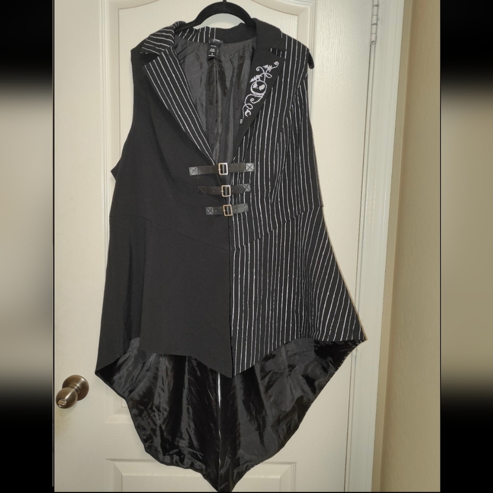 Nightmare Before Christmas Jack Girls Waistcoat Vest Plus Size